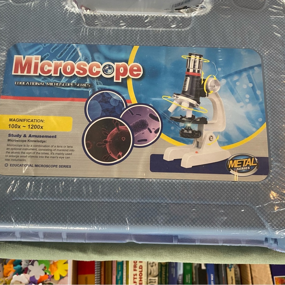 Blue Microscope Set with Case